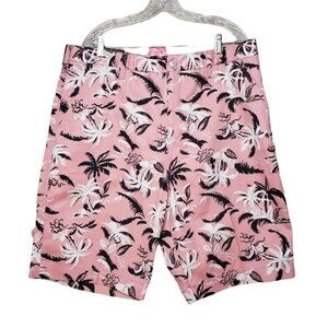 LEVIS Shorts Sta-Prest Pink Palm Boxy Shorts Mens Size 38 NEW